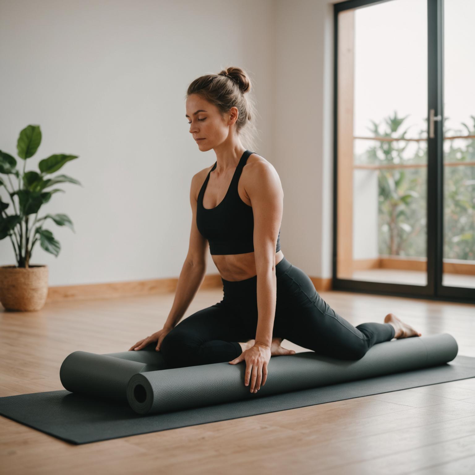 Person stretching during a rest day