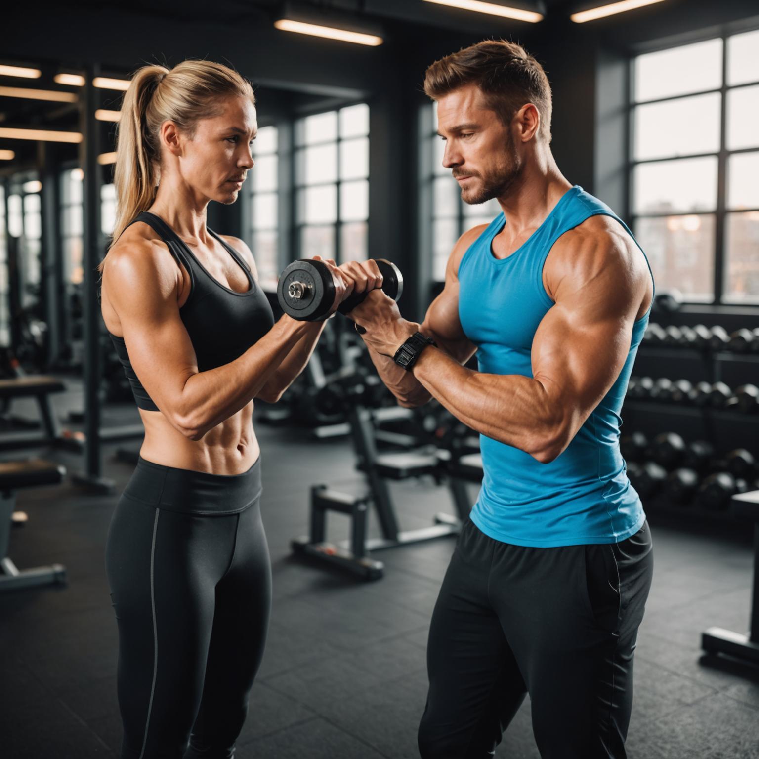 One-on-one personal coaching session at Hungardia Fitness